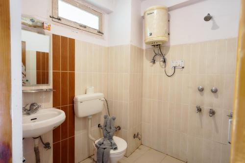 Koupelna v ubytování The Mad King's House & Cafe