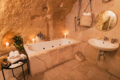 Koupelna v ubytování Sassi -Suite InLapis - Casa Nella Pietra