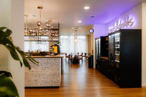 Un restaurante u otro lugar para comer en Moods Hotel Dortmund