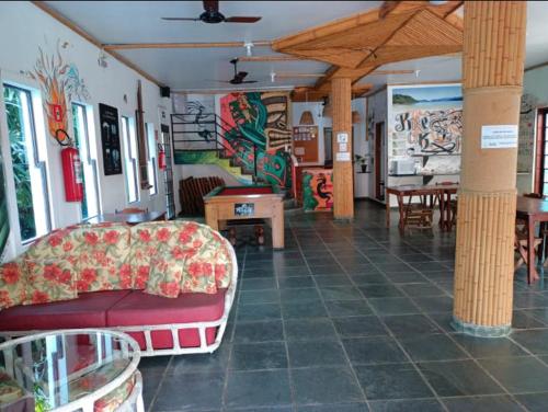 Et opholdsområde på Pousada Tribo Ubatuba