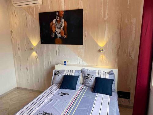 Voodi või voodid majutusasutuse Appartement Altona toas