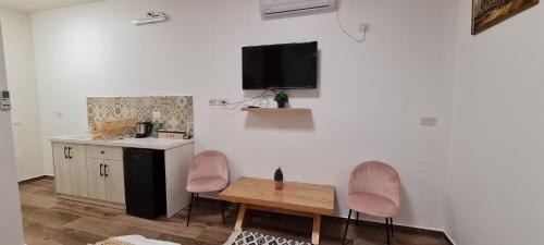 Kuchyň nebo kuchyňský kout v ubytování Astra Hermon Zimmer