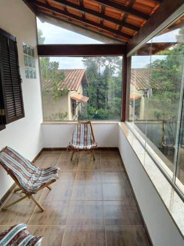 Un balcon sau o terasă la Hostel Ares do Mundo