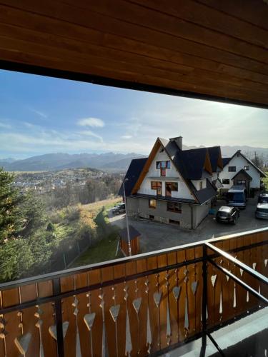a view from the balcony of a house at Janickowa Ostoja - Noclegi w Zakopanem in Zakopane