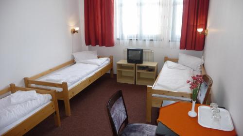 Postel nebo postele na pokoji v ubytování Vila Diakonia