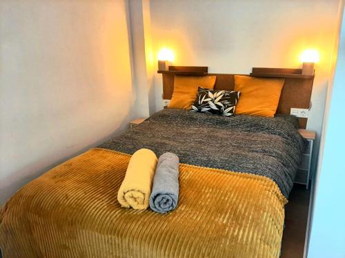 Cama o camas de una habitación en Golden Realejo apartment