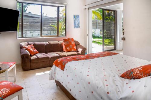 Ein Bett oder Betten in einem Zimmer der Unterkunft Villa Mer