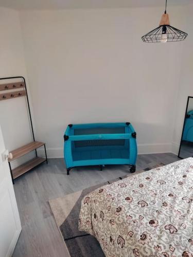 Ένα ή περισσότερα κρεβάτια σε δωμάτιο στο Superbe appartement bien placé