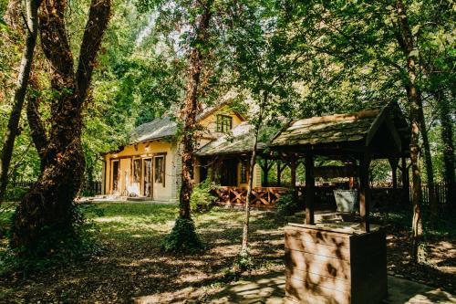 a house in the middle of a forest at Forest House in Palić