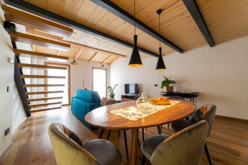 Industrial design loft with outdoor living terrace