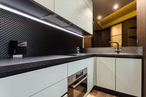 Luxury apartment in the superb locationにあるキッチンまたは簡易キッチン