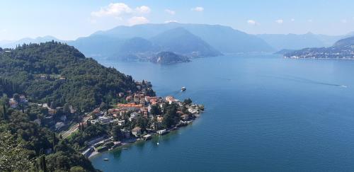 an island in the middle of a large body of water at Casa ORI in Perledo