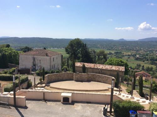 a view from the roof of a building at Hauts de st pierre 3 chambres belle terrasse climatisation in Fayence