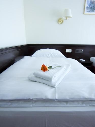 Cama o camas de una habitación en Sachsenwald Hotel Reinbek