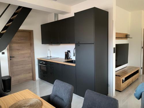 Kuchyň nebo kuchyňský kout v ubytování Apartmán v Krkonoších - Černý Důl