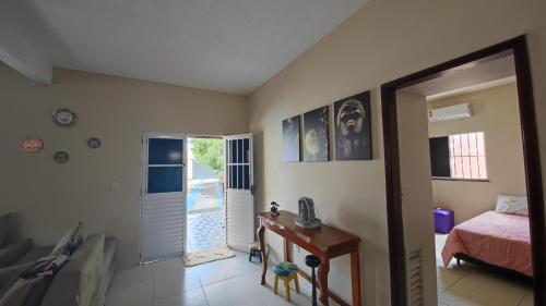 TV a/nebo společenská místnost v ubytování Casa Laguna - Barra Jacuípe