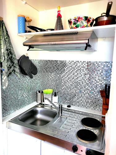 Dapur atau dapur kecil di Diamant Studio classé 3 Étoiles