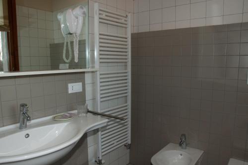 Koupelna v ubytování Agriturismo La Barena