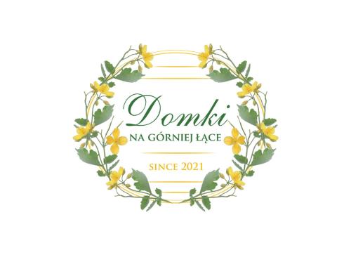 a vector illustration of a wreath of flowers on a white background at Domki na Górniej Łące - Dwa Wróble in Łazany