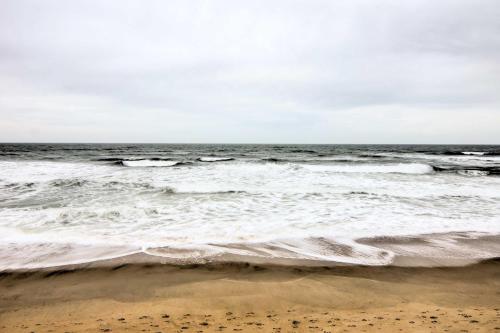 a view of the ocean from the beach at Kitty Hawk Townhome at Sea Dunes - Walk to Beach! in Kitty Hawk