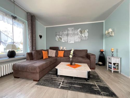 Χώρος καθιστικού στο Ferienhaus SweetHome - eingezäunter Garten - 3 Hunde willkommen - ruhige Sackgasse