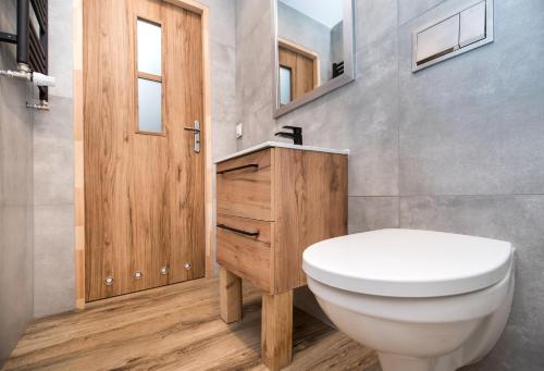 Koupelna v ubytování Apartament Mikołowska