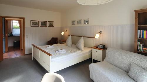 Ruang duduk di Ferienwohnung am Dresdner Elbhang