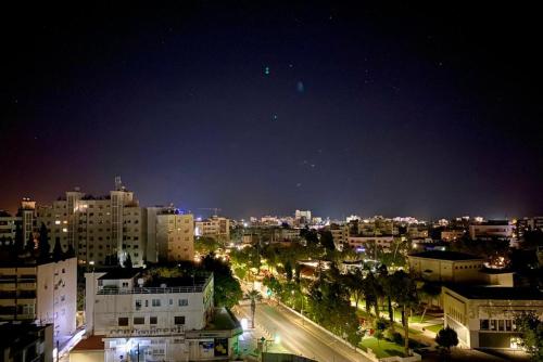 a view of a city at night at INCREDIBLE VIEW in Larnaka