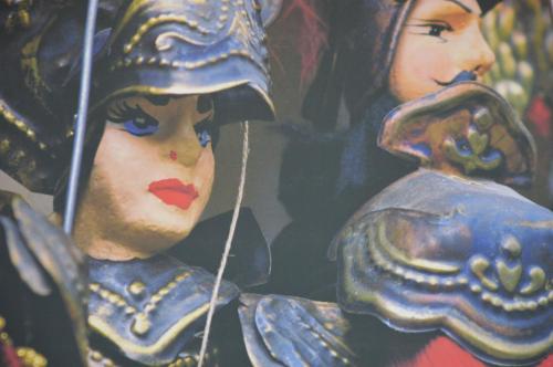 a plastic figurine of a woman and a man at Villa delle Stelle in Scopello