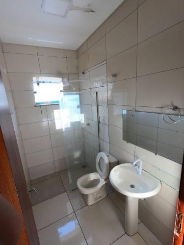Kúpeľňa v ubytovaní Rodrigo Hostel Suítes