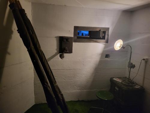 Koupelna v ubytování Swiss Army Camping Night / Militärbunker