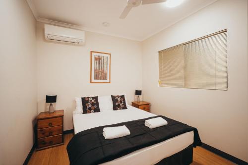 Cama o camas de una habitación en Hidden Valley Holiday Park Darwin