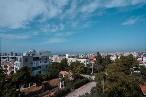 a view of a city from a hill at Ioanna's Hellenic Hospitality in Athens
