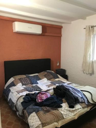 Posteľ alebo postele v izbe v ubytovaní Appartement (F2) dans le domaine du Capitou Fréjus