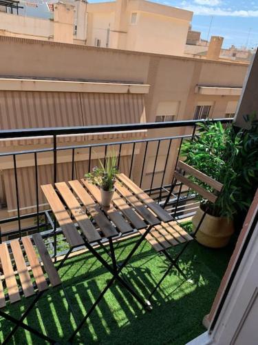 En balkong eller terrasse på Apartamento Oasis Mediterráneo