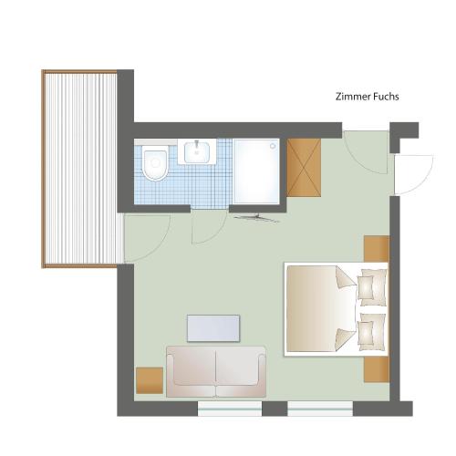 Půdorys ubytování Lili's Appartements