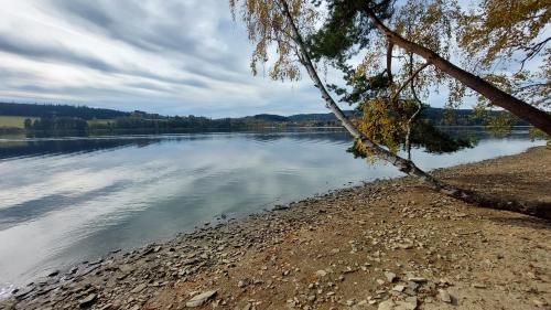 a view of a body of water at Apartmány Jura in Nová Pec