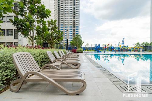 KLIA, KLIA2, Horizon Suites Sepang, Designed Studio, by Flexihome-MYの敷地内または近くにあるプール