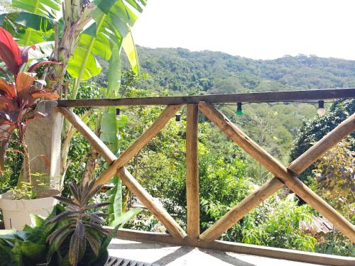 Pemandangan gunung umum atau pemandangan gunung yang diambil dari rumah tamu ini