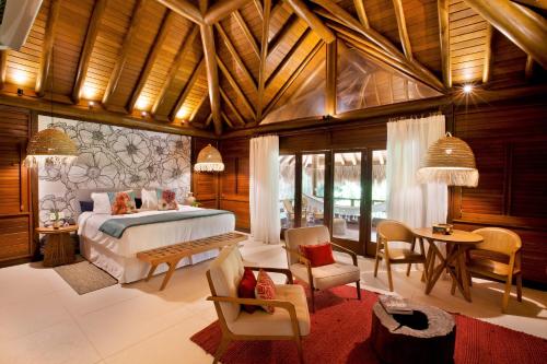 Katil atau katil-katil dalam bilik di Camurim Grande Pousada & SPA - Jantar Incluído