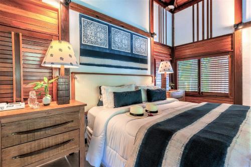 Katil atau katil-katil dalam bilik di Camurim Grande Pousada & SPA - Jantar Incluído