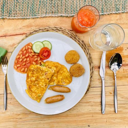 Jídlo v luxury tent nebo okolí