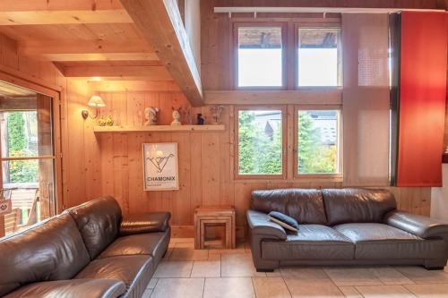 Posedenie v ubytovaní Family chalet with terrace and garden in Chamonix