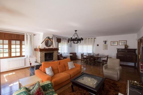 Χώρος καθιστικού στο House - 3 Bedrooms with Pool WiFi and Sea views - 7428