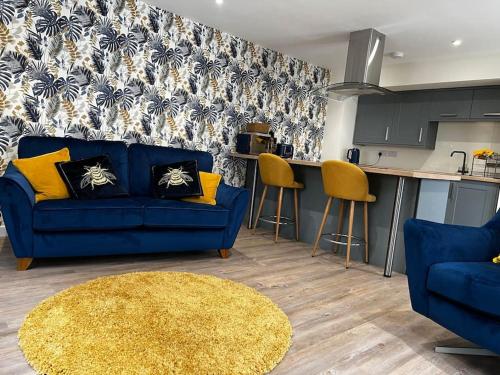 Кът за сядане в Ulverston stunning 1 bedroom apartment