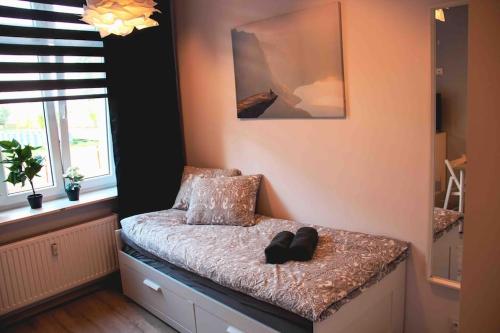 En eller flere senge i et værelse på *Apartamenty Kattowitz 12