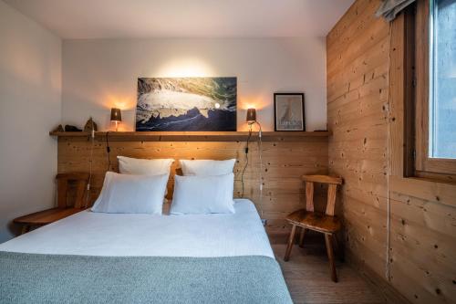 Katil atau katil-katil dalam bilik di Apartment Valvisons Les Houches Chamonix - by EMERALD STAY