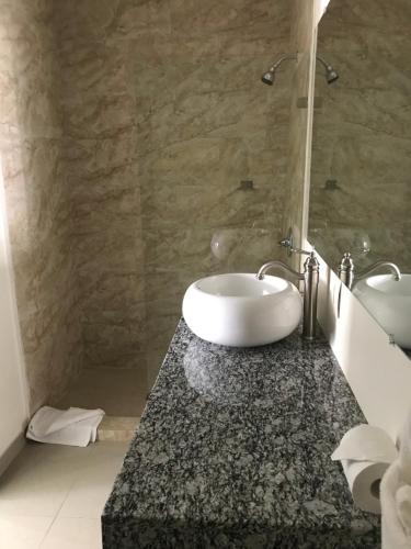 Koupelna v ubytování Starz hotel