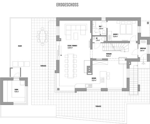 a floor plan of a house at CHILL HOUSE in Schladming