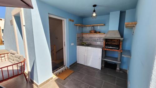 Dapur atau dapur kecil di Casa do Sol Faro